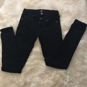 Just Black stretch black jeans size 26